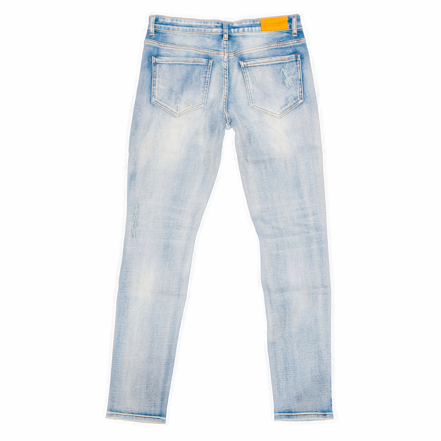 Color Stripe Denim- Blue - Gentry Garb